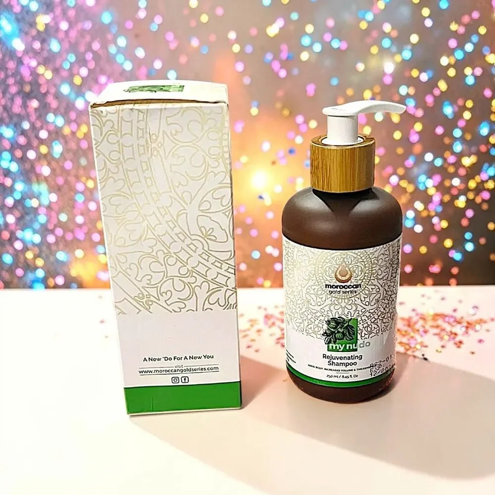 Moroccan Gold Series My NuDo Rejuvenating Shampoo New In Box 8.45 oz MSRP $60